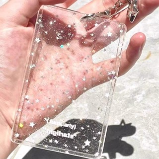 Pena Estrela glitter Titular Do Cartão 3 Polegada Ídolo Fotocards Mangas Protetoras Cartões De Identificação Crachá Capa em Oferta na Shopee