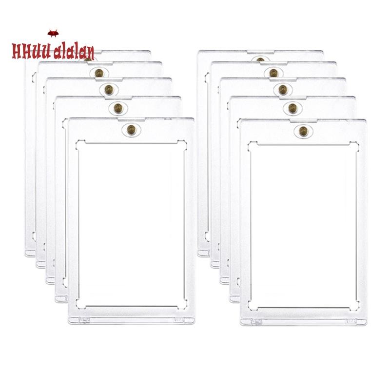 10 Pçs 35PT Titular Do Cartão Magnético Duro Para Ídolo Cartões De Foto Protetor Esportes De Negociação Toploaders Displ