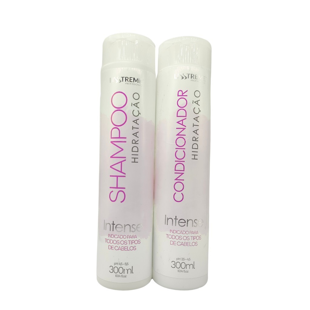 Kit Shampoo + Condicionador Hidratação 300ml LissTreme Tratamento Capilar Home Care Com Glicerina em Oferta na Shopee