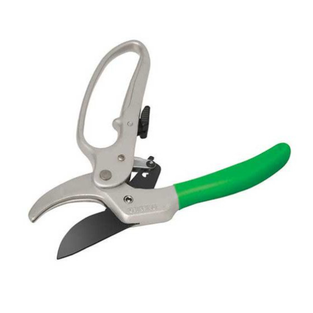 Tesoura De Poda Com Catraca TS-3130-1A Cor Verde Ideal Para Jardinagem, Galhos e Plantas - Trapp