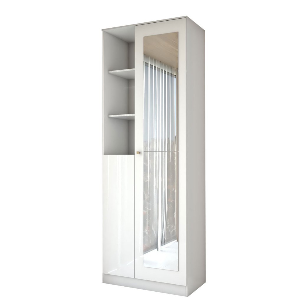 Detalhes do Sapateira Safira 2 Portas 8 Prateleiras com Espelho