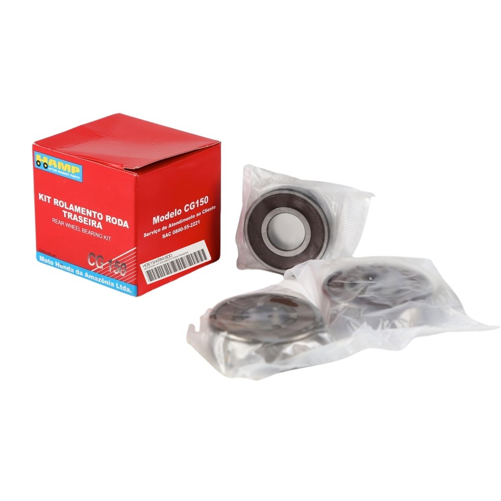 Kit Com 3 Rolamentos Roda Traseira Cg Titan Fan Cargo Start 150 160 Hamp Honda em Oferta na Shopee