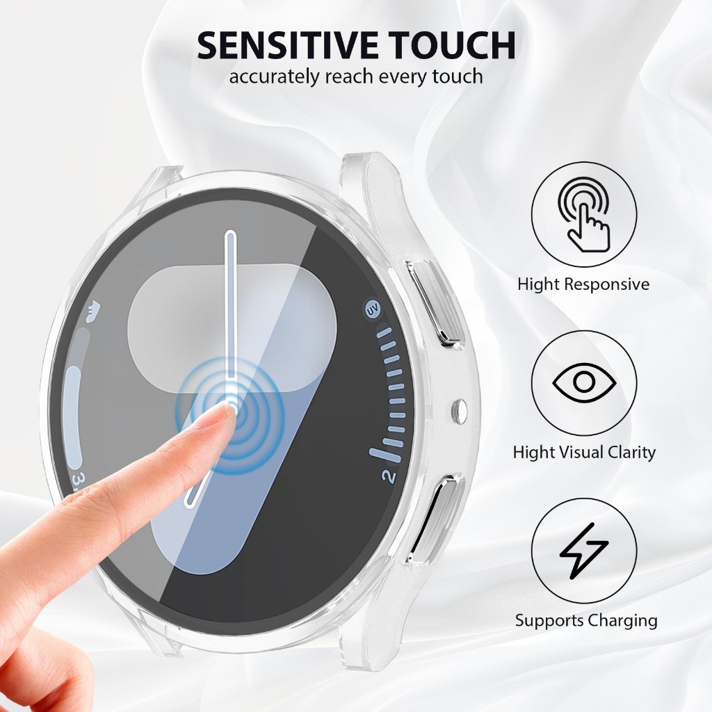 Capa para PC completa para Samsung Galaxy Watch 7 40mm 44mm