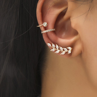 Brincos falsos sem piercing, 3 peças de brincos sem piercing para mulheres, festa de casamento em Oferta na Shopee