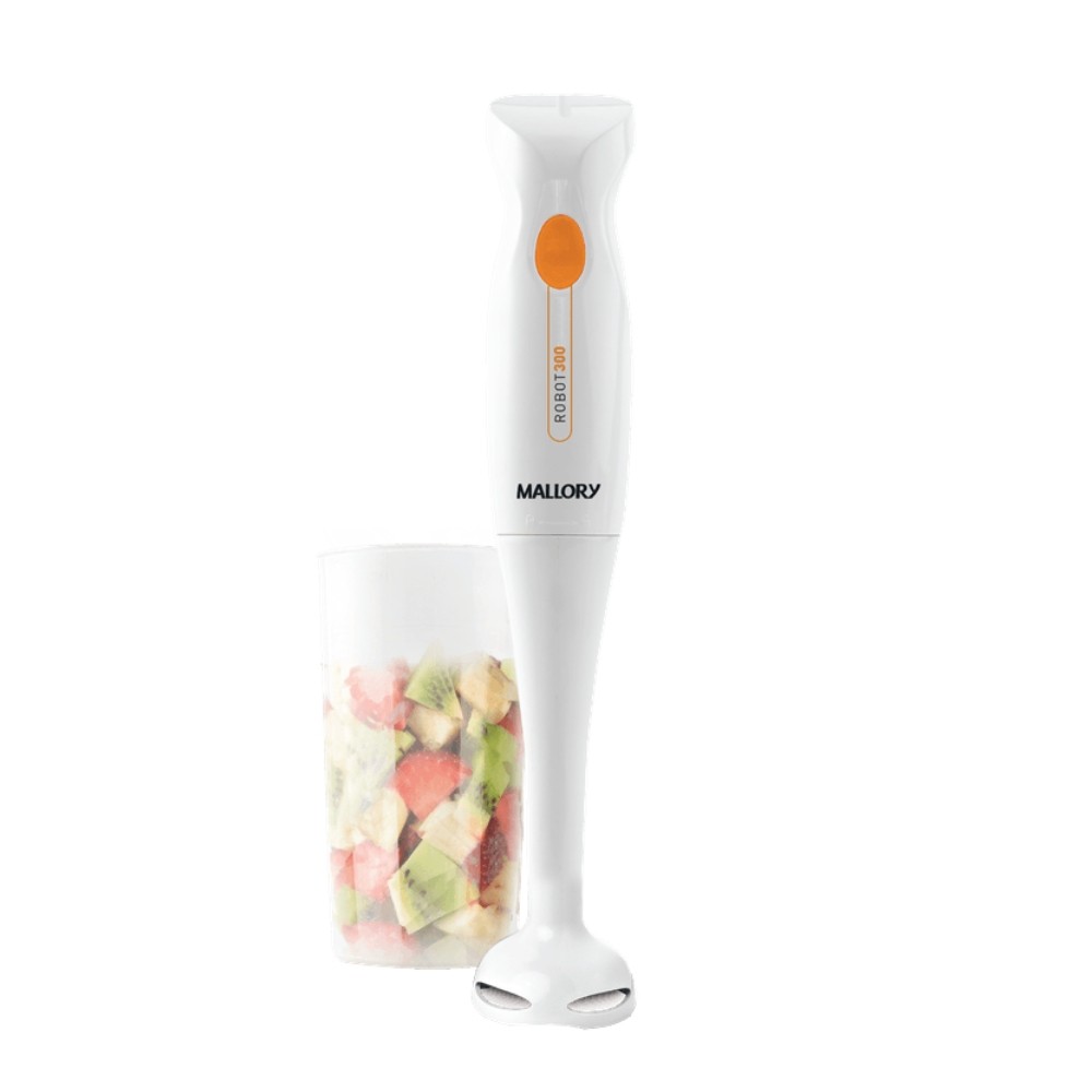 Mixer Mallory Robot 300 200W Lâminas Inox + Copo 800 ml Para Vitaminas & Sopas - 127V