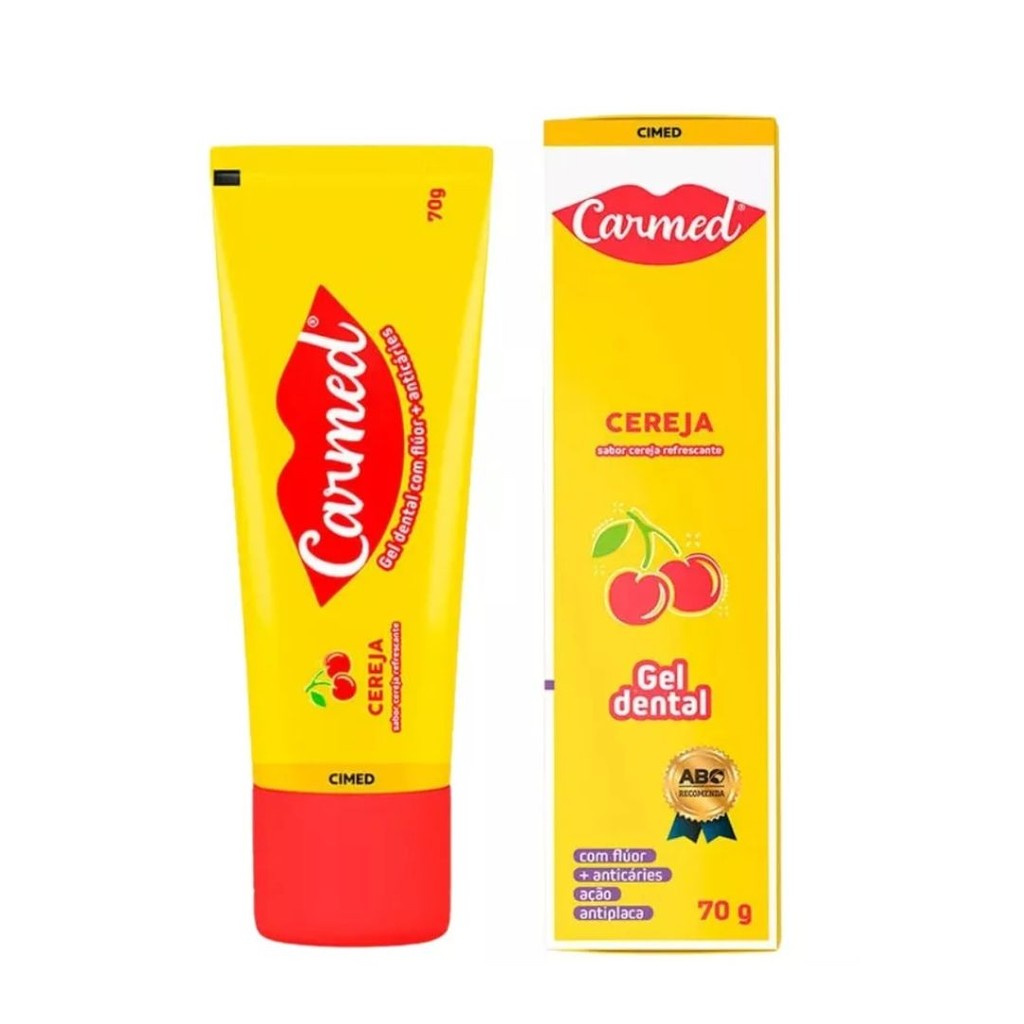 Creme Dental Infantil Carmed Pasta De Dente Cereja - Health