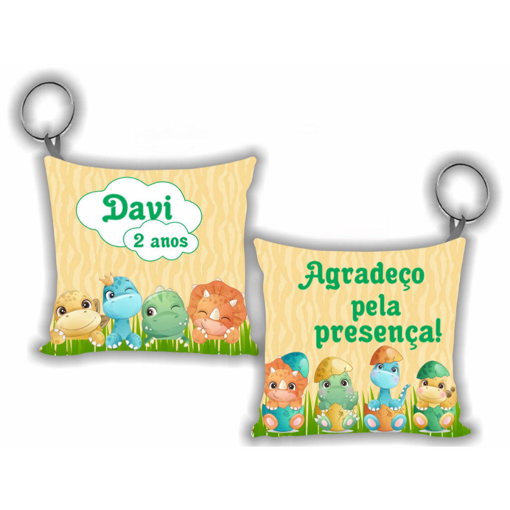 Almochaveiro Lembrancinhas Personalizadas Tema Dinossauros Lindos Chaveiros