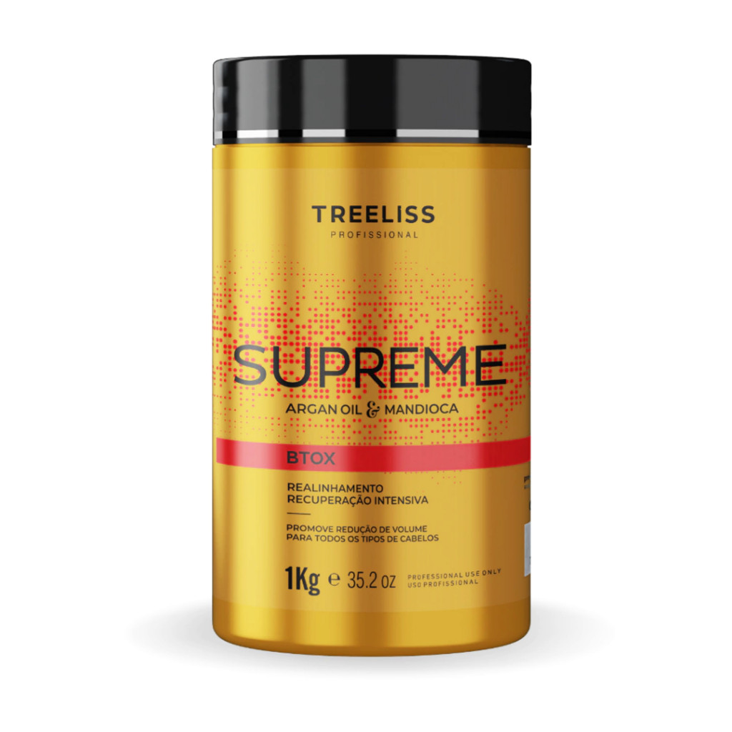 Botox Realinhamento Dos Fios Argan Oil e Mandioca Supreme Tree Liss
