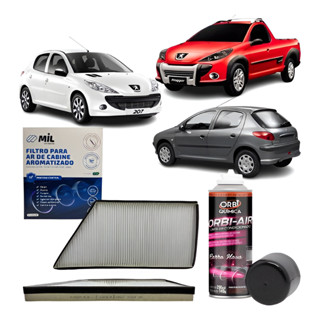 Kit Filtro + Higienizador Peugeot 206/207/hoggar Verificar compatibilidades em Oferta na Shopee