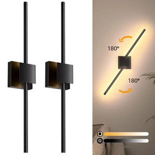 Lâmpada De Parede Sem Fio Recarregável VIMI, Arandela Giratória Criativa Com Linha Led, Alimentada Por Bateria, Inter em Oferta na Shopee