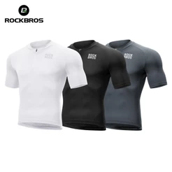 ROCKBROS Camisa De Ciclismo Respirável Secagem Rápida Leve Alta Elasticidade Masculino Terno Antiderrapante Confortável