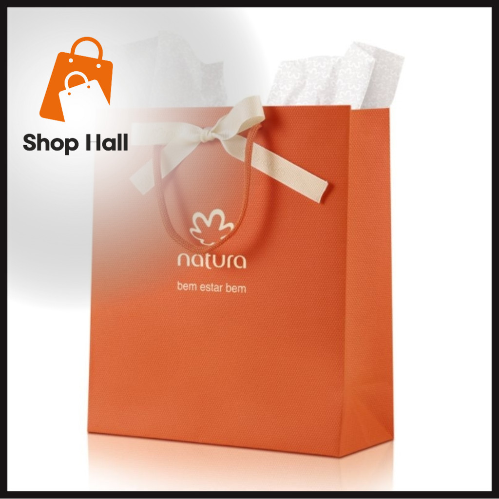 Sacola Presente P com Laço - Natura