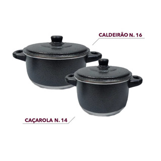 Kit Panelas Avulsas N. 14 e Caldeirão N. 16 em Oferta na Shopee