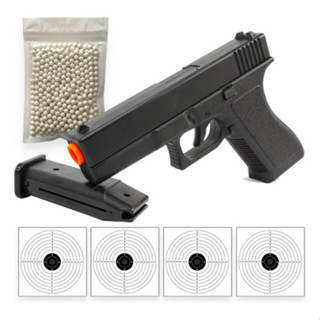 Pistola Airsoft Spring Gk-v307 + Esferas 0,12 1100un + Alvos em Oferta na Shopee