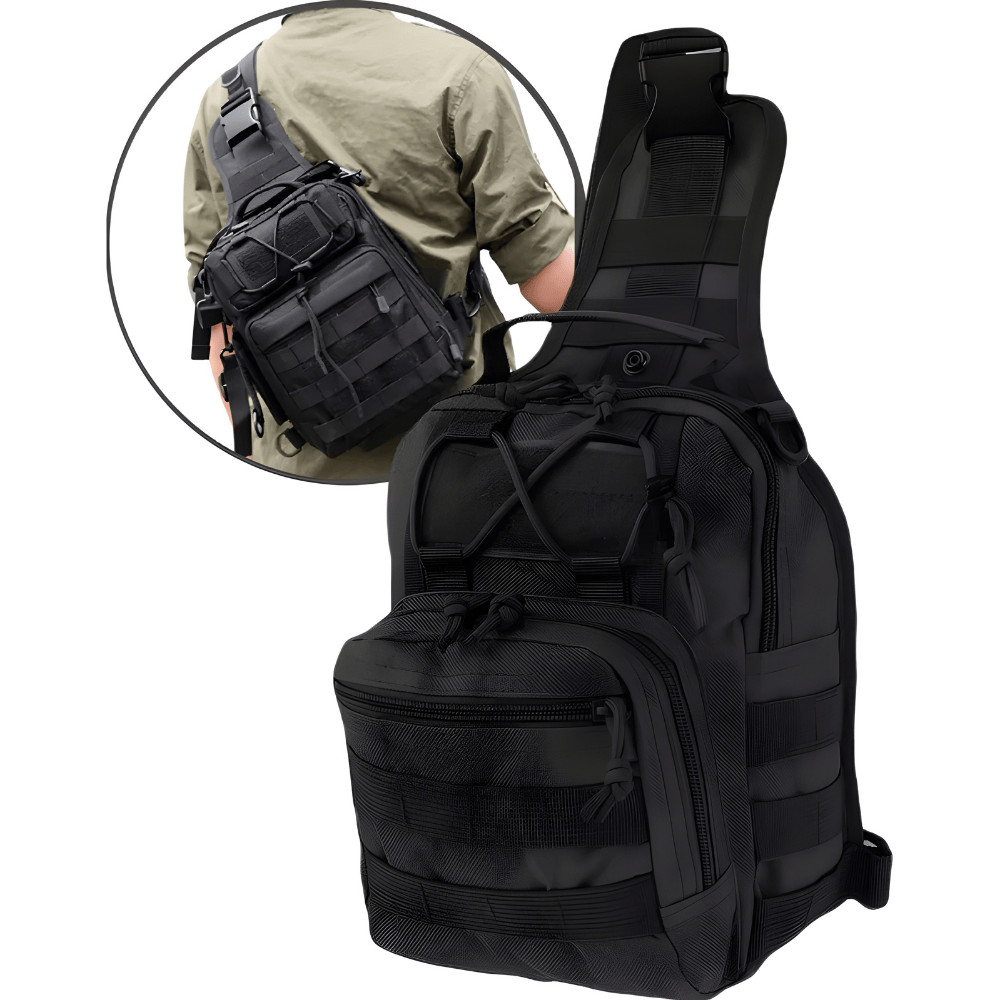 Bolsa Bag Shoulder Tática Esportivo Transversal Impermeável Peito Ombro Masculina Feminina Ar Livre Sling Sport