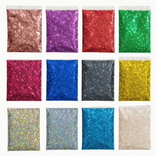 100g Mini Confete Holográfico para balão bubble Festas 3mm Todas as Cores
