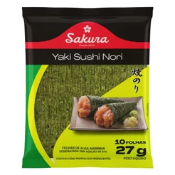 Yaki Sushi Nori Sakura 10 Folhas (27G)