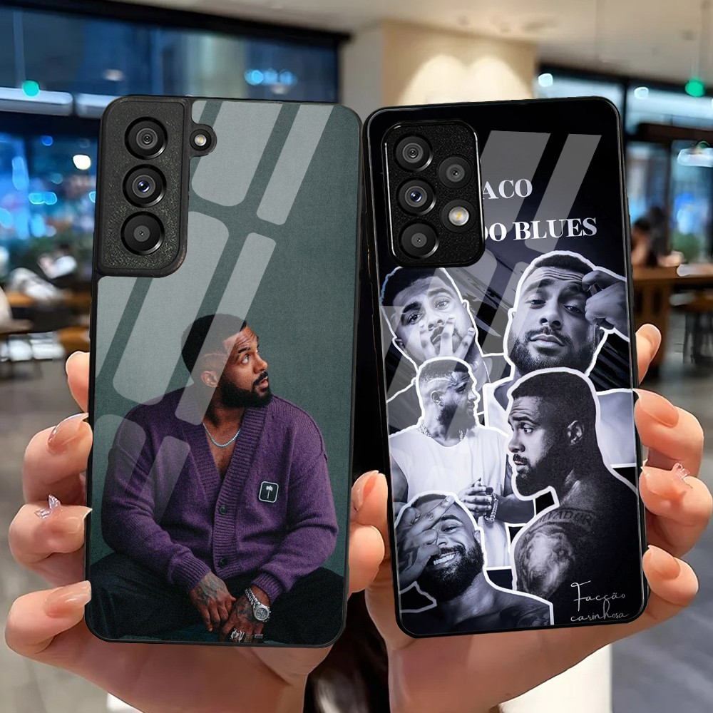 Baco Exu Do Blues 01 Capa De Telefone De Vidro Temperado Para Samsung Galaxy S9 Plus S10 S10e S20 FE S20 S21 S22 S23 S24