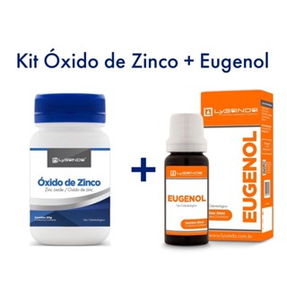 Kit Óxido de Zinco 50g + Eugenol 20ml - Lysanda em Oferta na Shopee