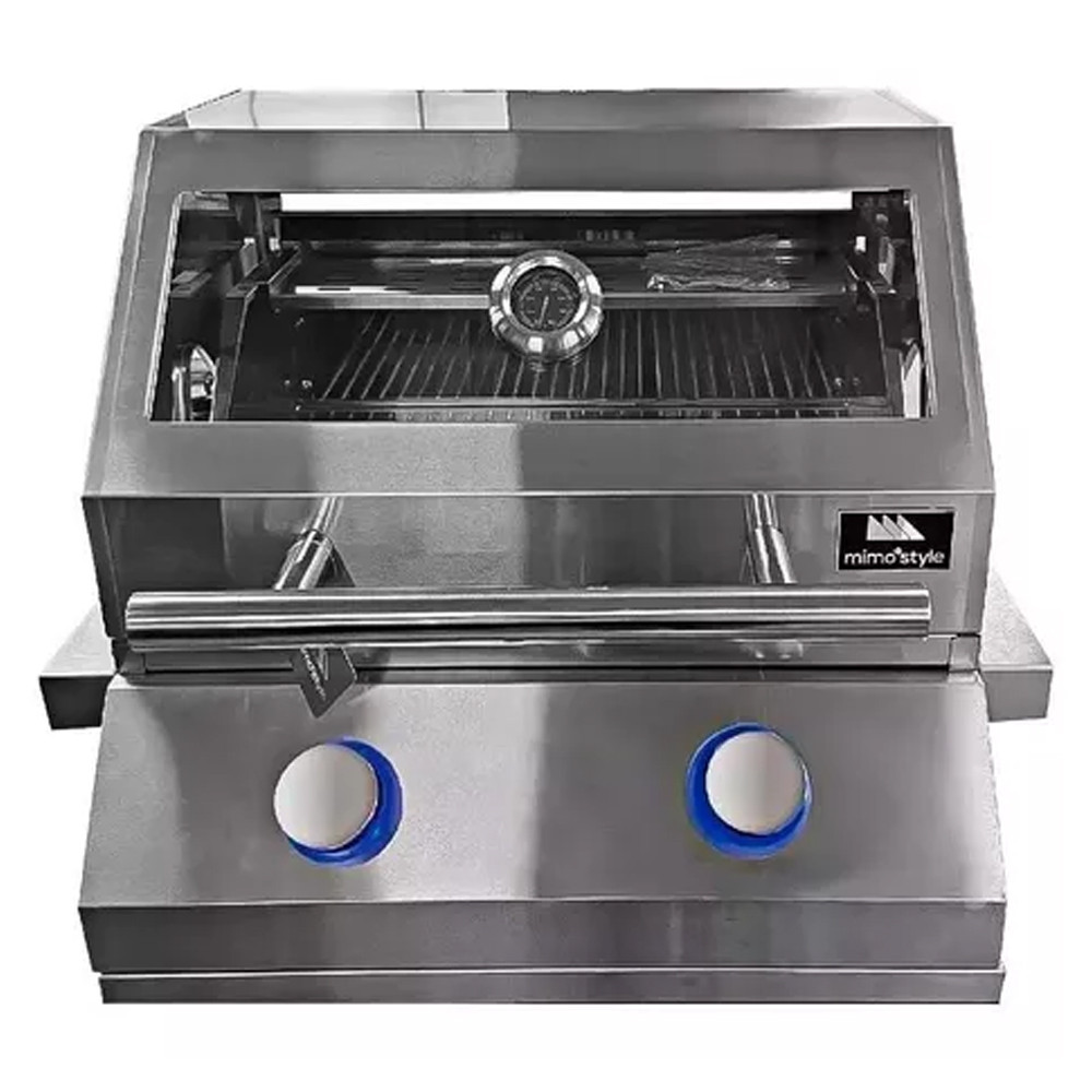 Imagem Churrasqueira a Gás para Embutir 2 Queimadores Gourmet Inox Mimo Style