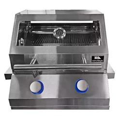 Churrasqueira a Gás para Embutir 2 Queimadores Gourmet Inox Mimo Style