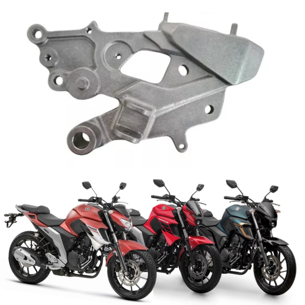 Bacalhau Suporte Estribo Direito Fazer 250 Fz25 2018 2019 2020 2021 2022 2023 2024 2025