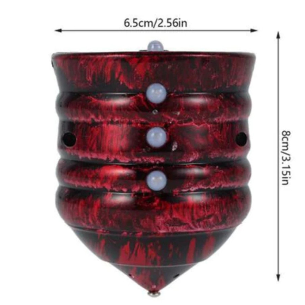 Pião Musical Luminoso Com Luz e Som Lançador Automatico