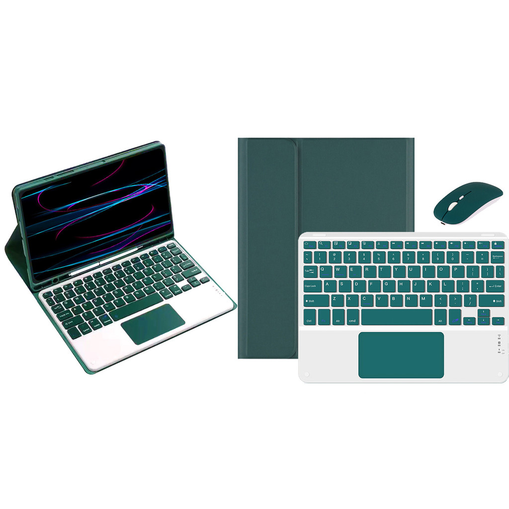 capa com Teclado para touchpad e mouse para Samsung Tab S7 plus / S7 FE / S8 plus 12,4polegadas
