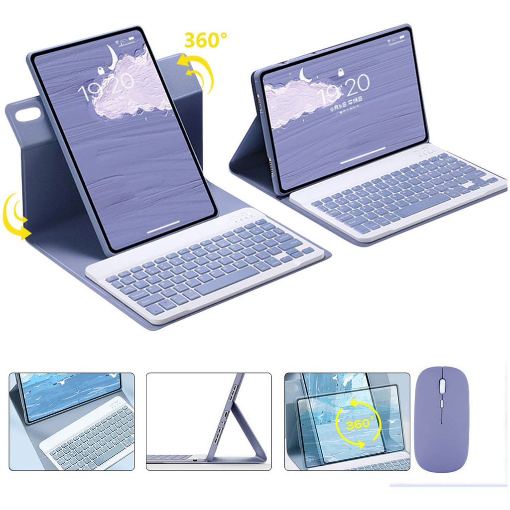 Capa Giratória + Teclado + Mouse Para iPad 9ª ou 8ª ou 7ª Geração, ipad pro 10,5polegadas, iPad Air3
