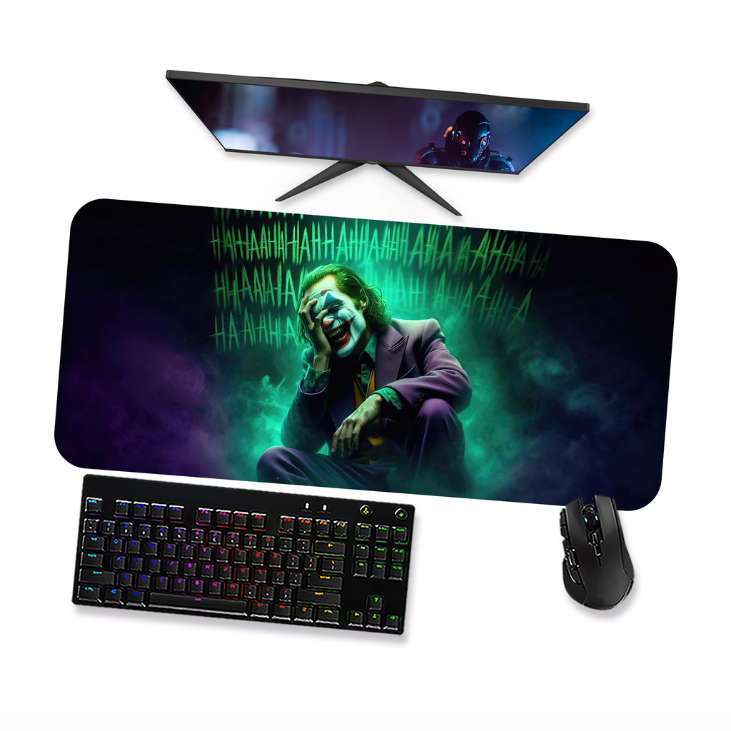 Mouse Pad Gamer -  CORINGA JOKER 1  Mousepad Grande 90x40 80x40 60x40 70x30