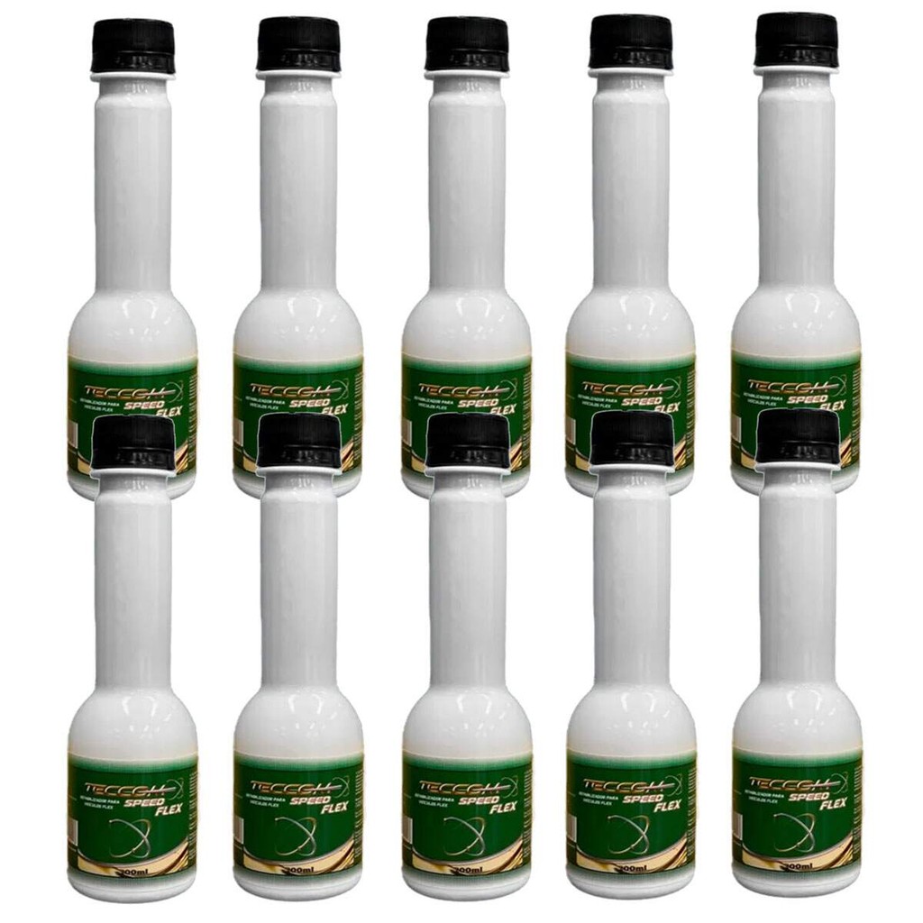 Kit 10X Otimizador Gasolina Teccom Speed Flex Náutico 100ml