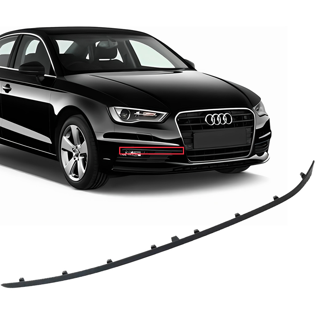Friso Aplique Moldura Direita Parachoque Dianteiro Audi A3 Sedan 2013 2014 2015 2016
