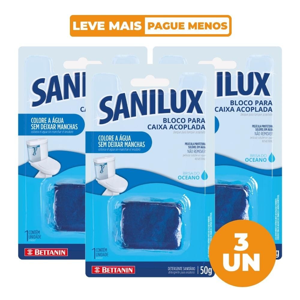 Kit Bloco para Caixa Acoplada Brisa do Oceano 3 unidades Sanilux Bettanin - Home & Living