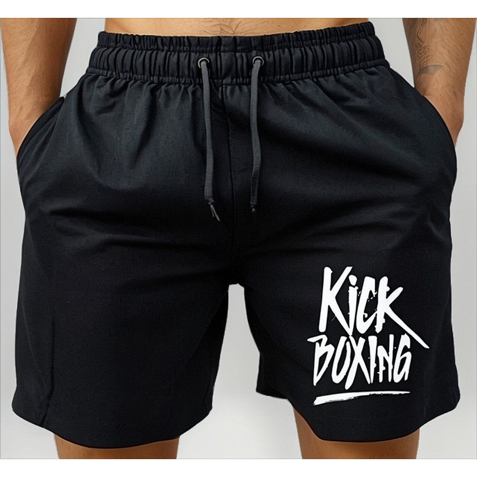 Short Tactel Bermuda Mauricinho Luta Academia Treino Esporte Kickboxing