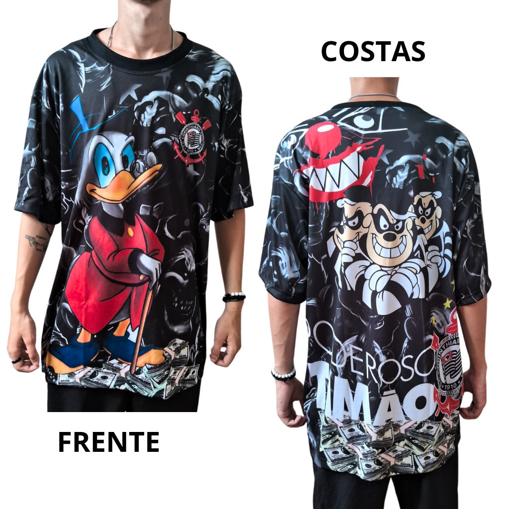 Camisa Do Tio Patinhas - Torcida Corinthians PREÇO IMPERDIVEL Pronta Entrega