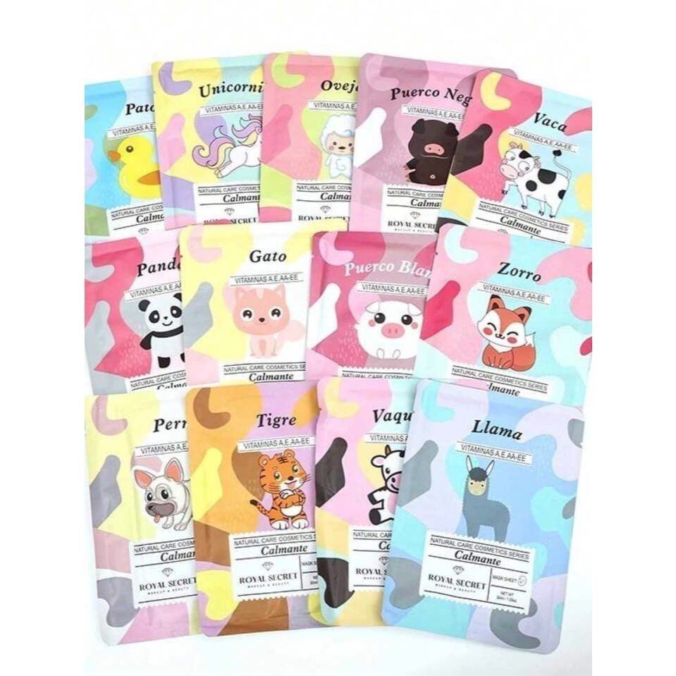 Kit 3/5/10 unidade Mascara Facial Coreana Skin care Soft Skin Sua pele linda Fresh Mask Tecido Sheet Hidratante/Colágeno em Oferta na Shopee