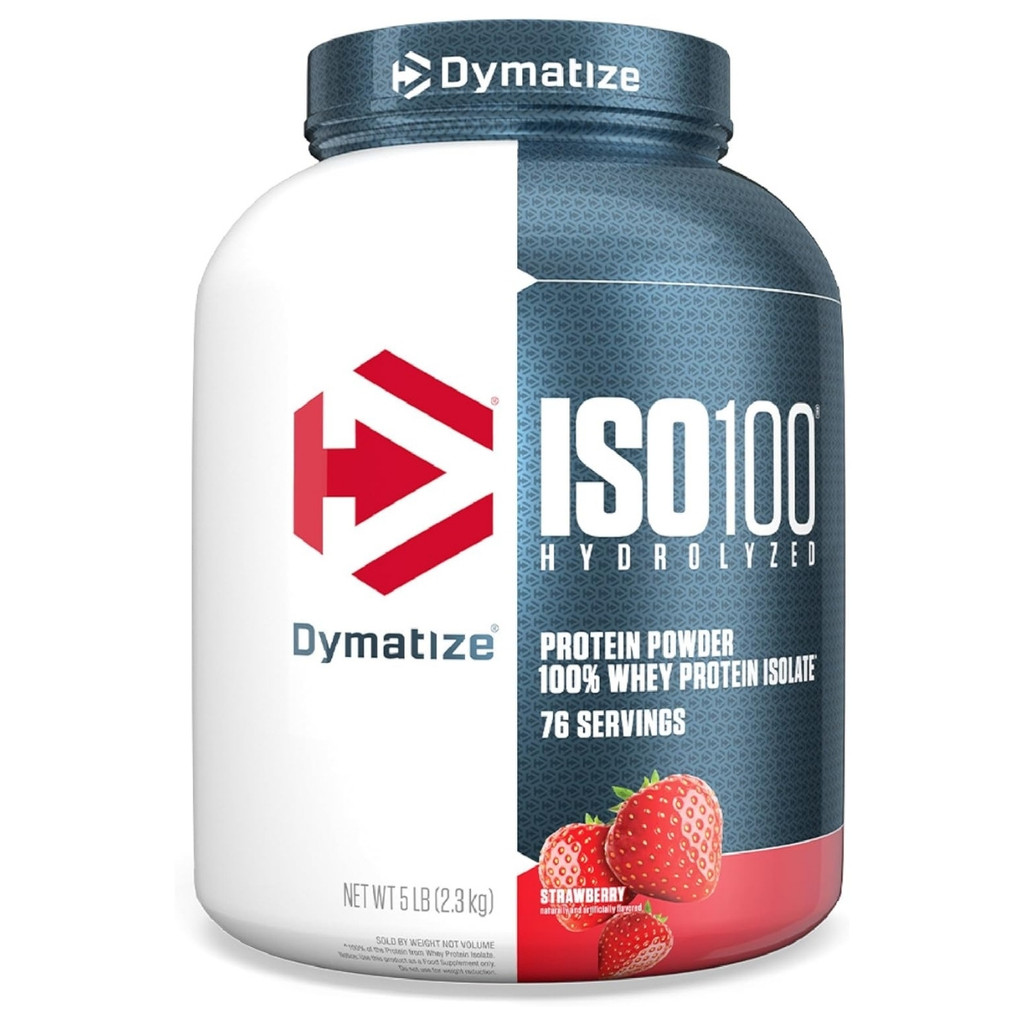 Whey Iso 100% Pote 2300g Strawberry Dymatize