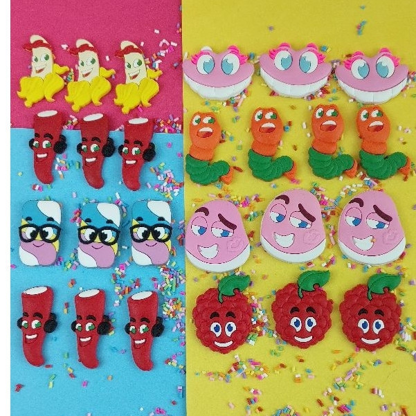 Balas Finis Aplique de Colagem Laços Tiaras Personalização Arte Emborrachado 10Peças Varaidas novidade