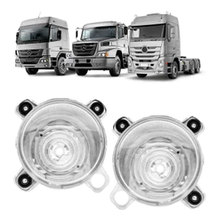 Par Bloco Farol 24V Mb Atego Atron Alto 2012 2013 2014 2015 2016 2017 2018 2019 2020 2021 2022 2023
