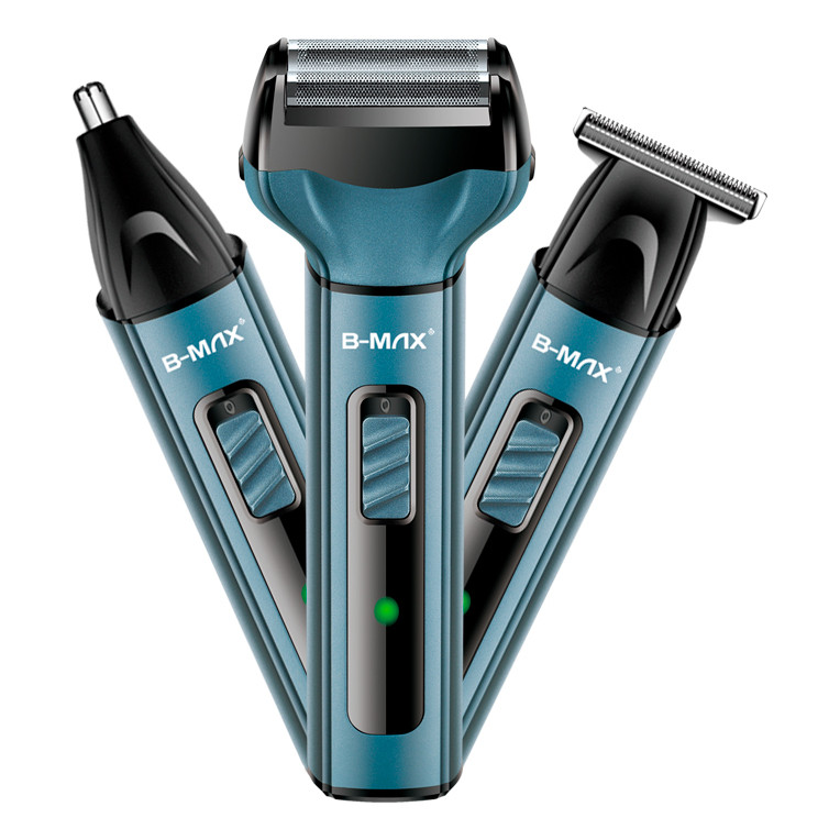 Maquininha De Barbear 3x1 Barbeador Maquina Aparador De Pelos Nariz Cortar Cabelo Masculino Profissional