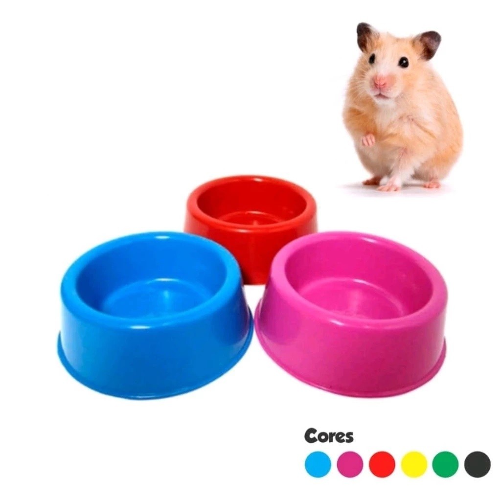 Kit 5-10 Comedouro para Hamster, Twister, Gerbil, Chinchila, Pet -75ml