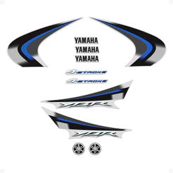 Adesivos Compativel Yamaha Ybr 125 2008 Moto Prata + Logos