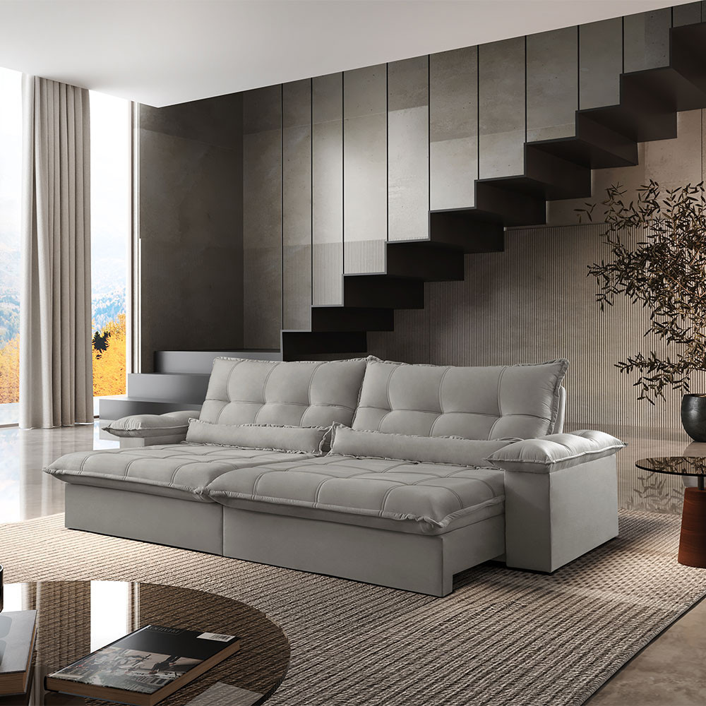 Sofá Vega 02 Módulos de 80cm Br 25cm Meu Sofá Online