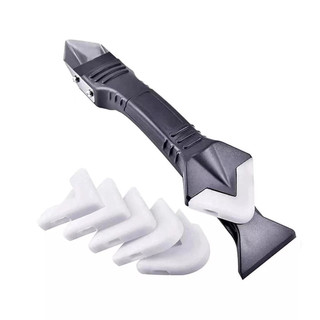 Espátula Para Aplicar e Raspar Rejunte Aplicação Silicone Plástico Raspador Remover Silicone Velho Multiuso 3 em 1