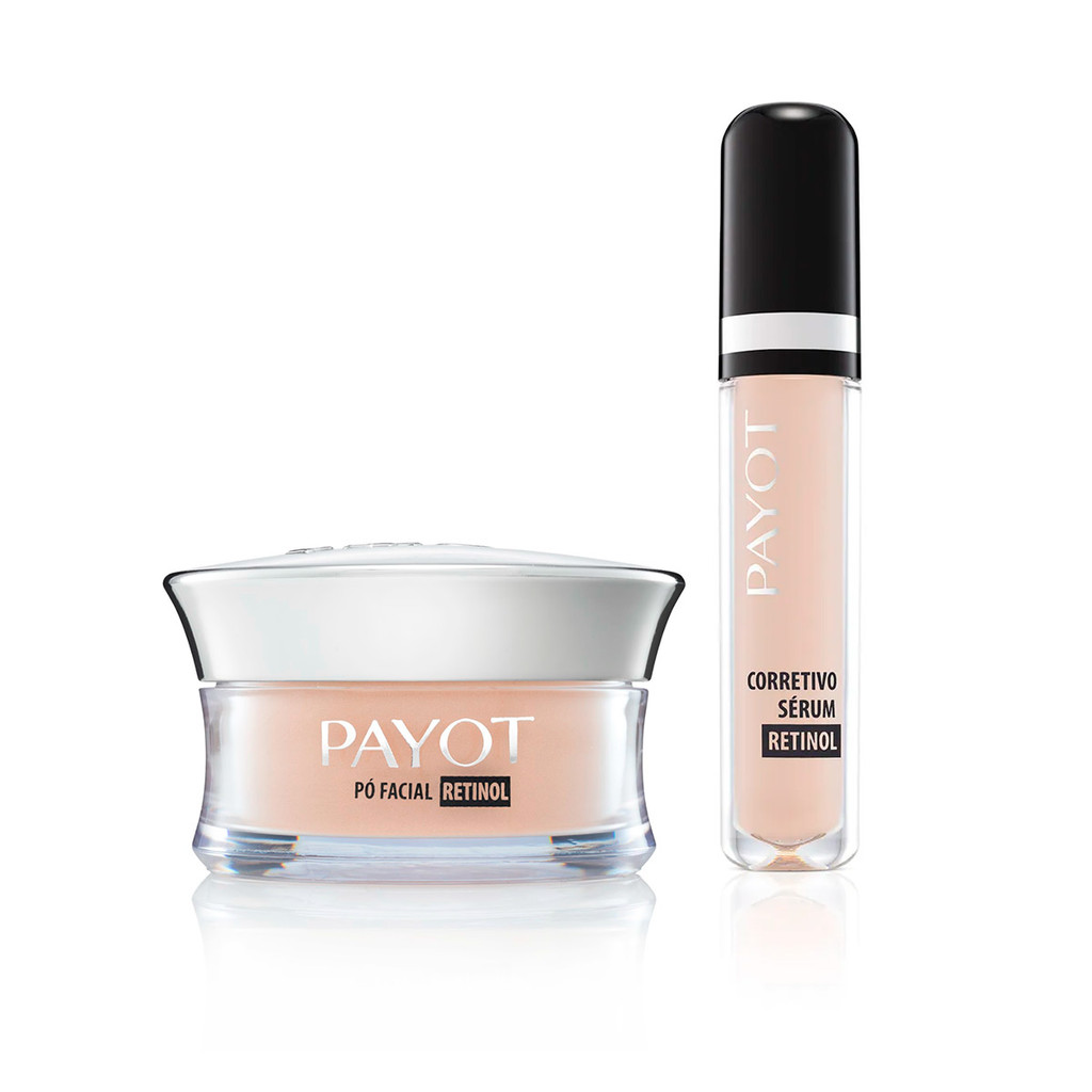 Kit Corretivo 03 + Pó Facial Retinol Iluminador Payot