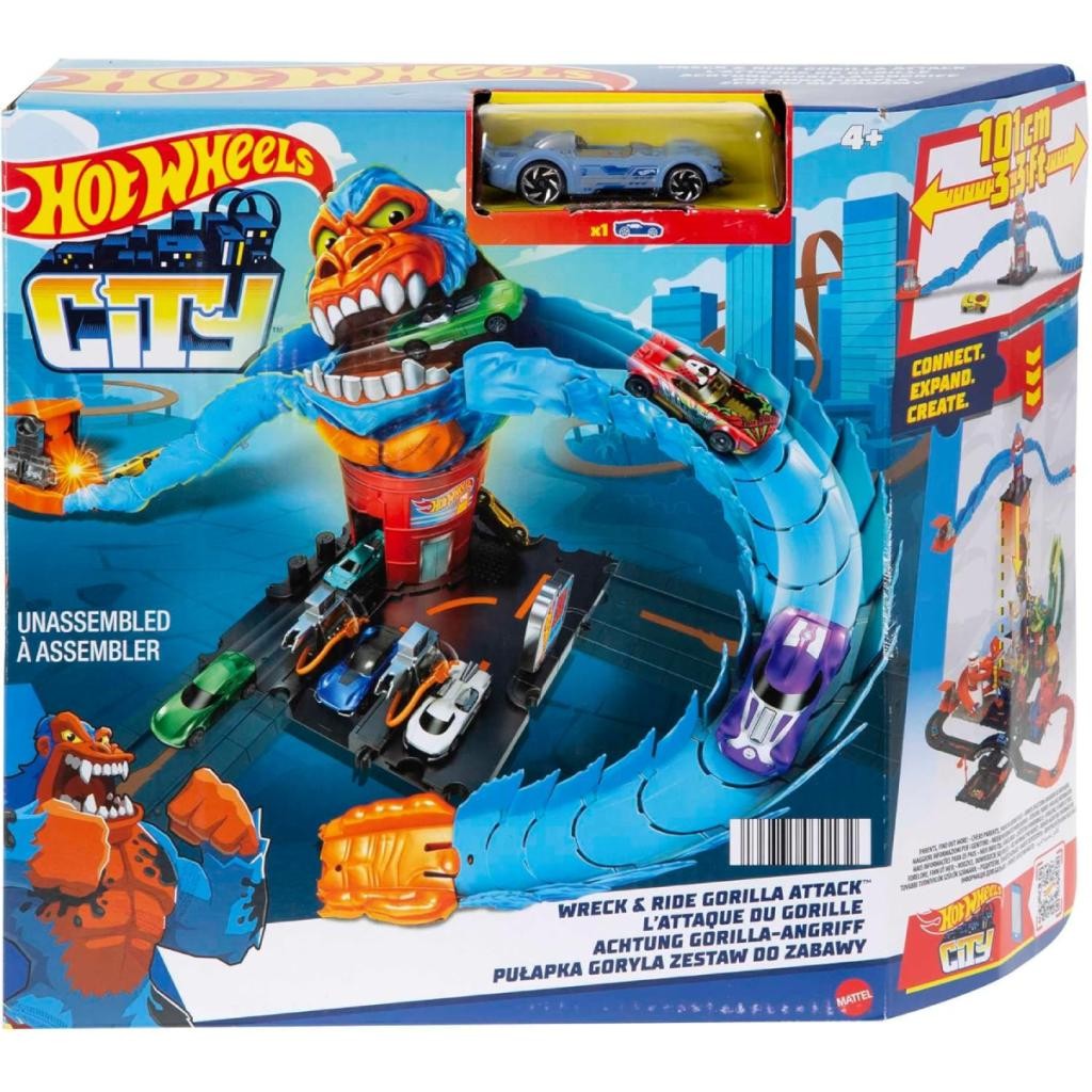 Pista Hot Wheels City Ataque Do Gorila - Mattel