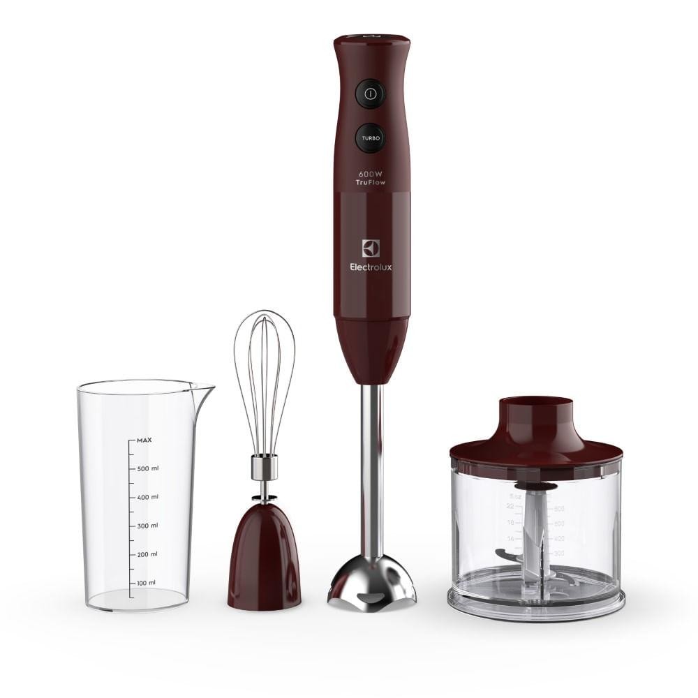 Mixer 3 em 1 Electrolux Vermelho Escuro 600W Haste em Inox e Tecnologia TruFlow (EIB21) - Home Appliances