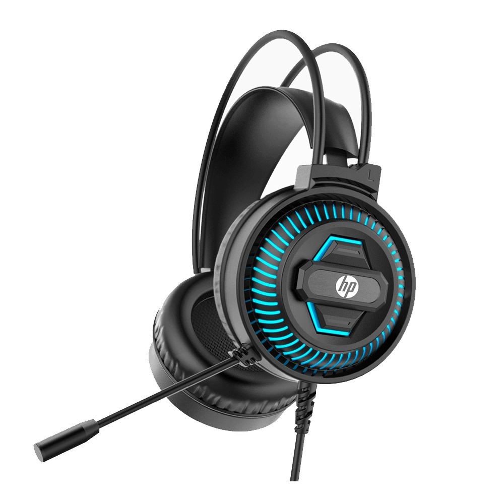 Fone de Ouvido Gamer HP Iluminação LED Dhe-8001 P2/Usb