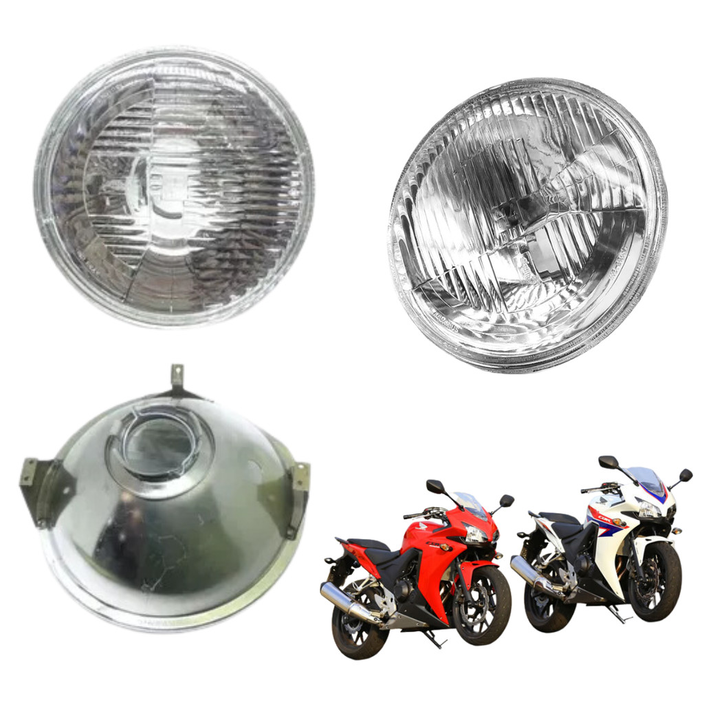 Bloco Óptico Motocicleta Globo Farol Compativel Modelo CB 500 1998 A 2004