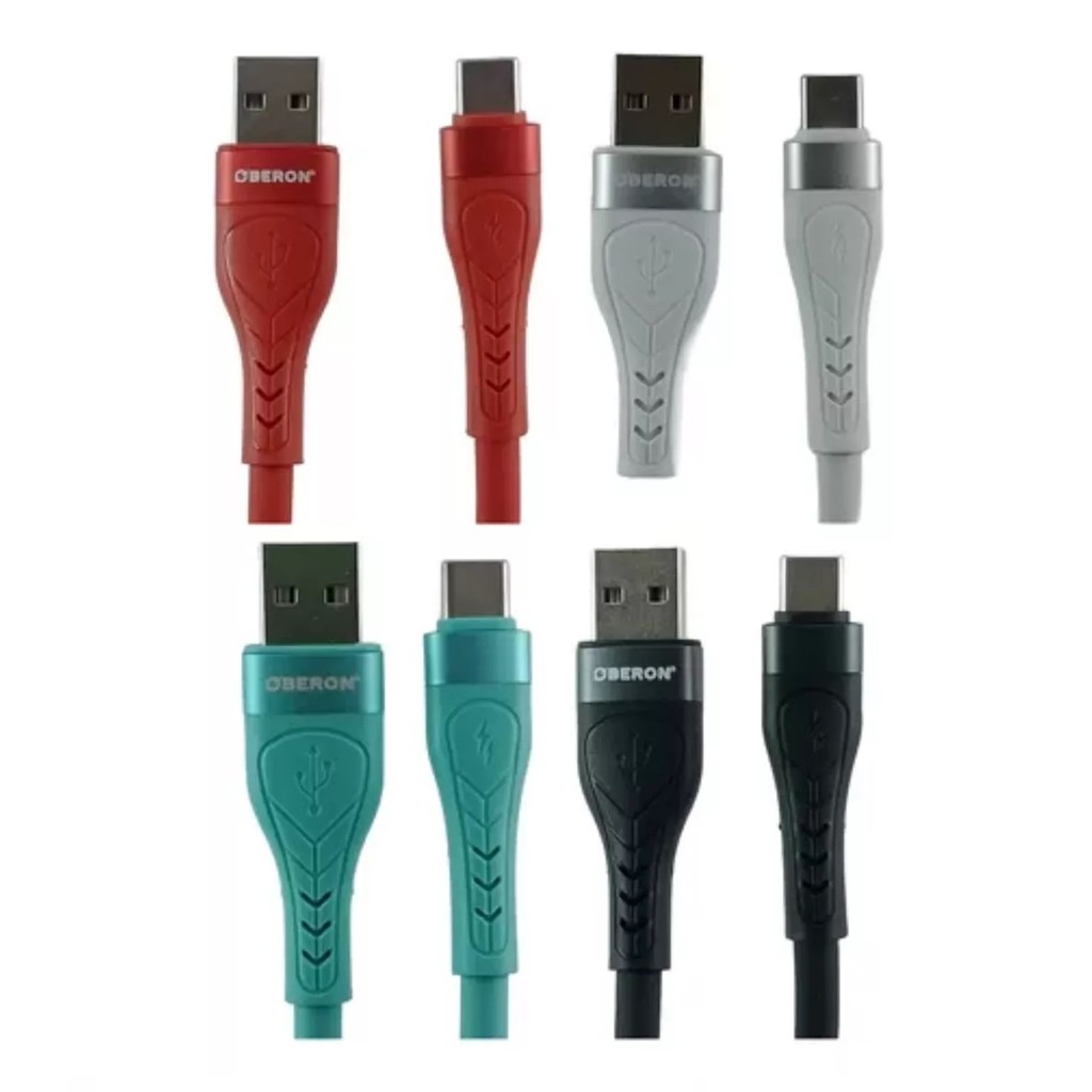 Cabo Tipo C Usb, Para Celular, 1 Metro Borracha Resistente